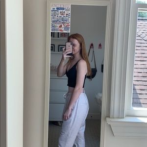 Light pink Adidas jogger sweatpants